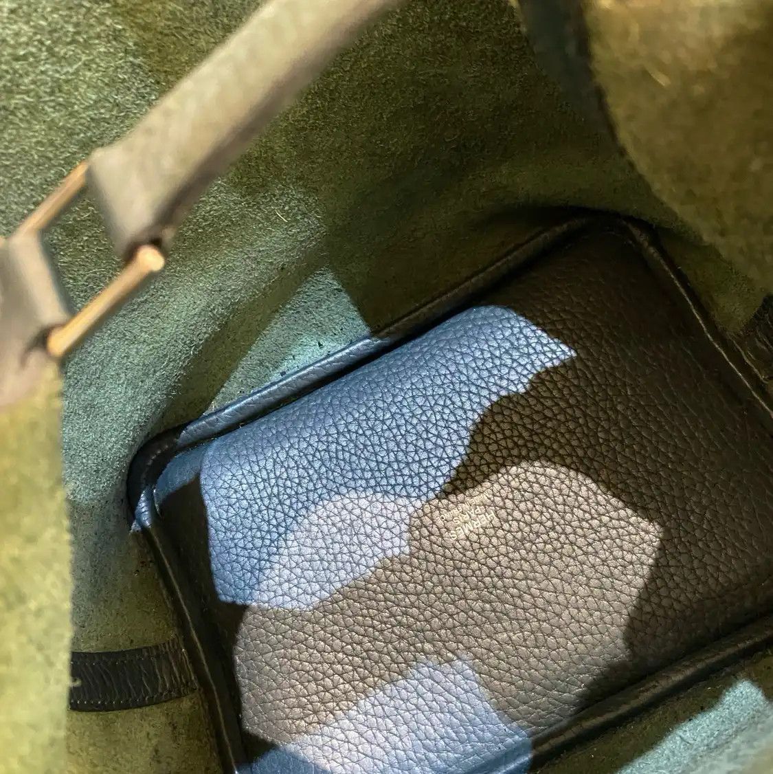 Hermes Hermes Picotin Lock 18 Vert Cypres Clemence cowhide leather picotin shoulder bag Size ONE SIZE - 7 Thumbnail