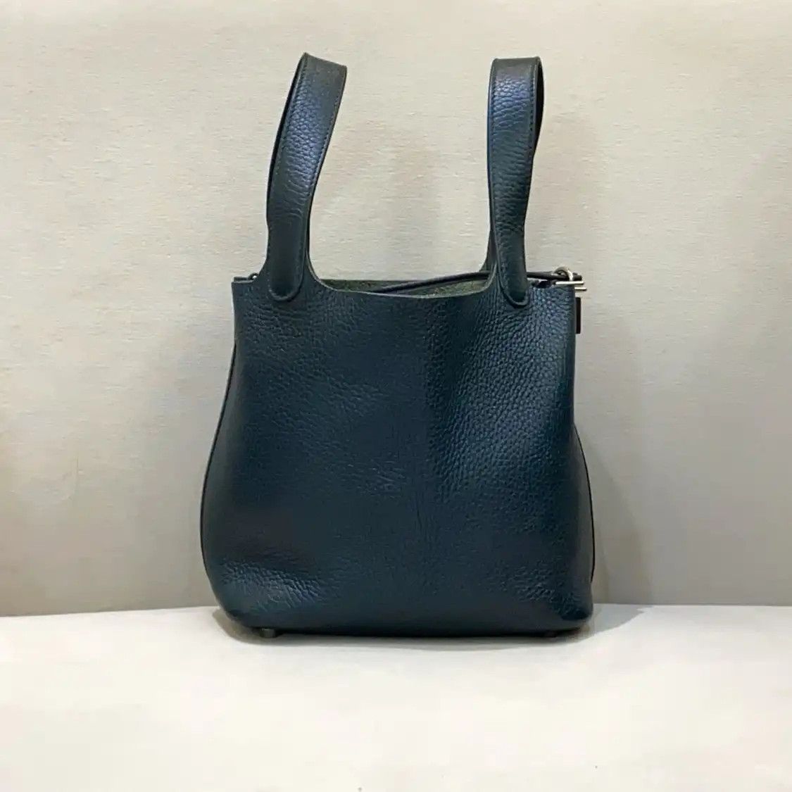 Hermes Hermes Picotin Lock 18 Vert Cypres Clemence cowhide leather picotin shoulder bag Size ONE SIZE - 2 Thumbnail