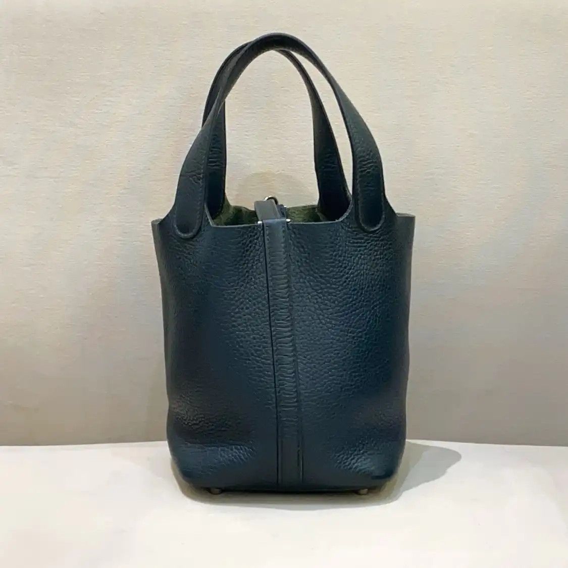 Hermes Hermes Picotin Lock 18 Vert Cypres Clemence cowhide leather picotin shoulder bag Size ONE SIZE - 5 Thumbnail
