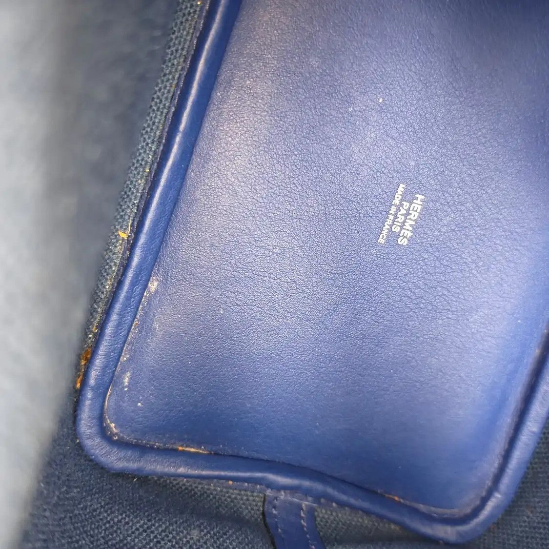Hermes Hermes Picotin Cargo 18 French Blue canvas handbag silver hardware U Full Access Size ONE SIZE - 12 Thumbnail