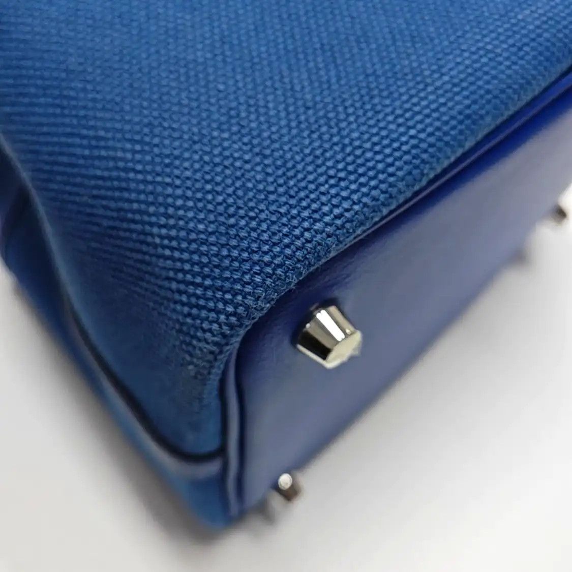 Hermes Hermes Picotin Cargo 18 French Blue canvas handbag silver hardware U Full Access Size ONE SIZE - 10 Thumbnail
