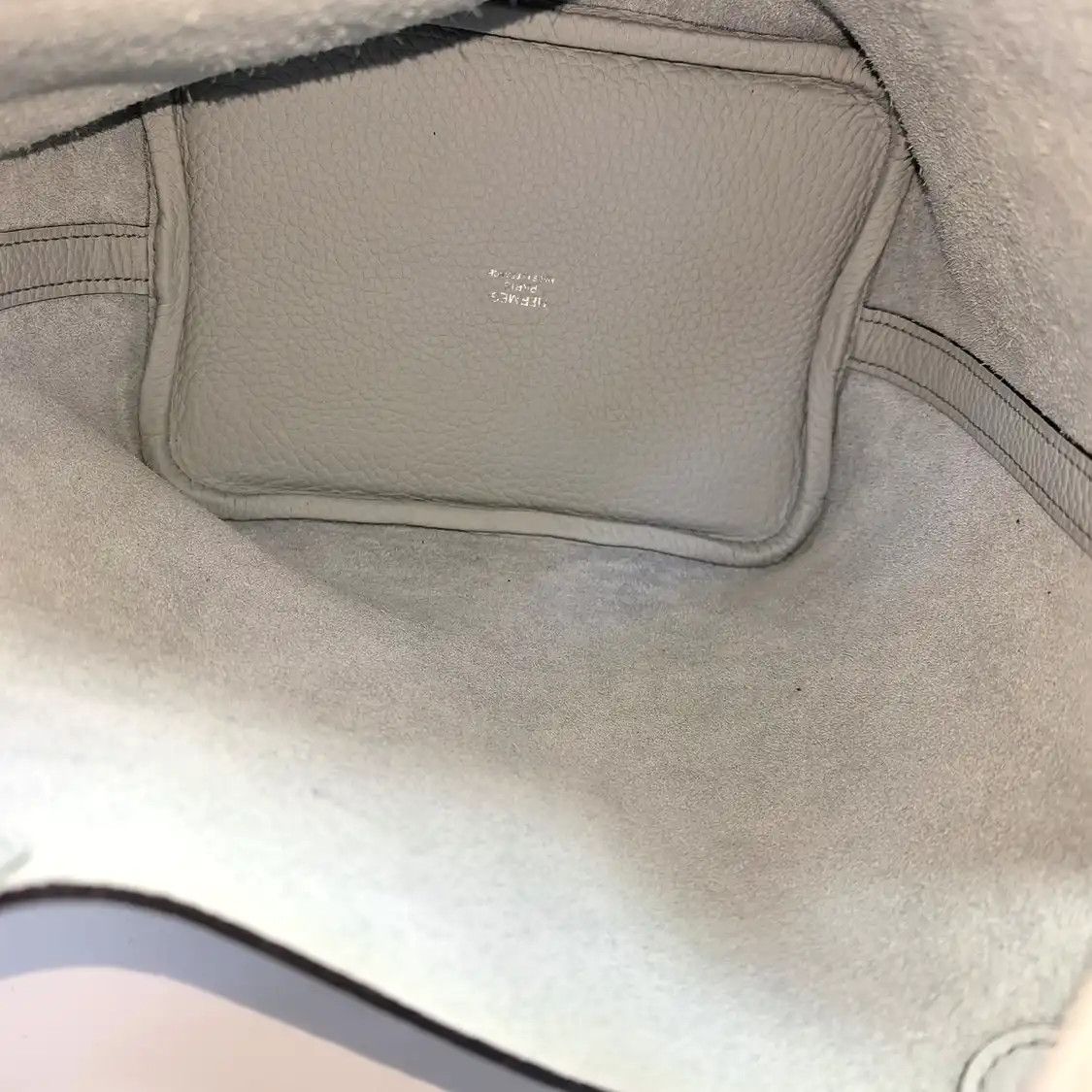 Hermes Hermes Picotin Lock 18 Bleu Brume Clemence cowhide leather picotin handbag silve Size ONE SIZE - 7 Thumbnail