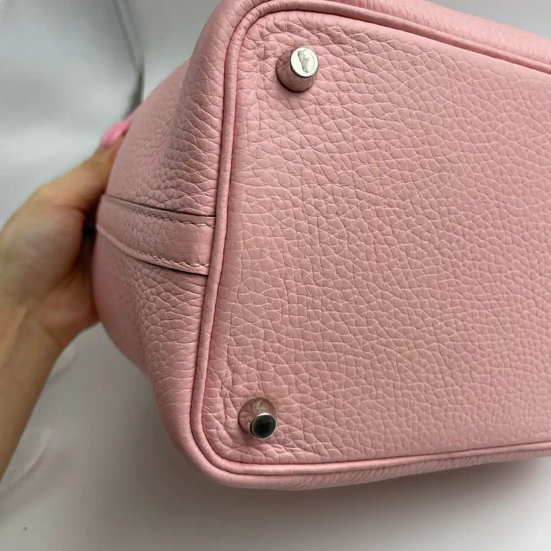 Hermes Hermes Picotin Lock 18 color-block Clemence cowhide leather picotin shoulder bag Size ONE SIZE - 13 Thumbnail