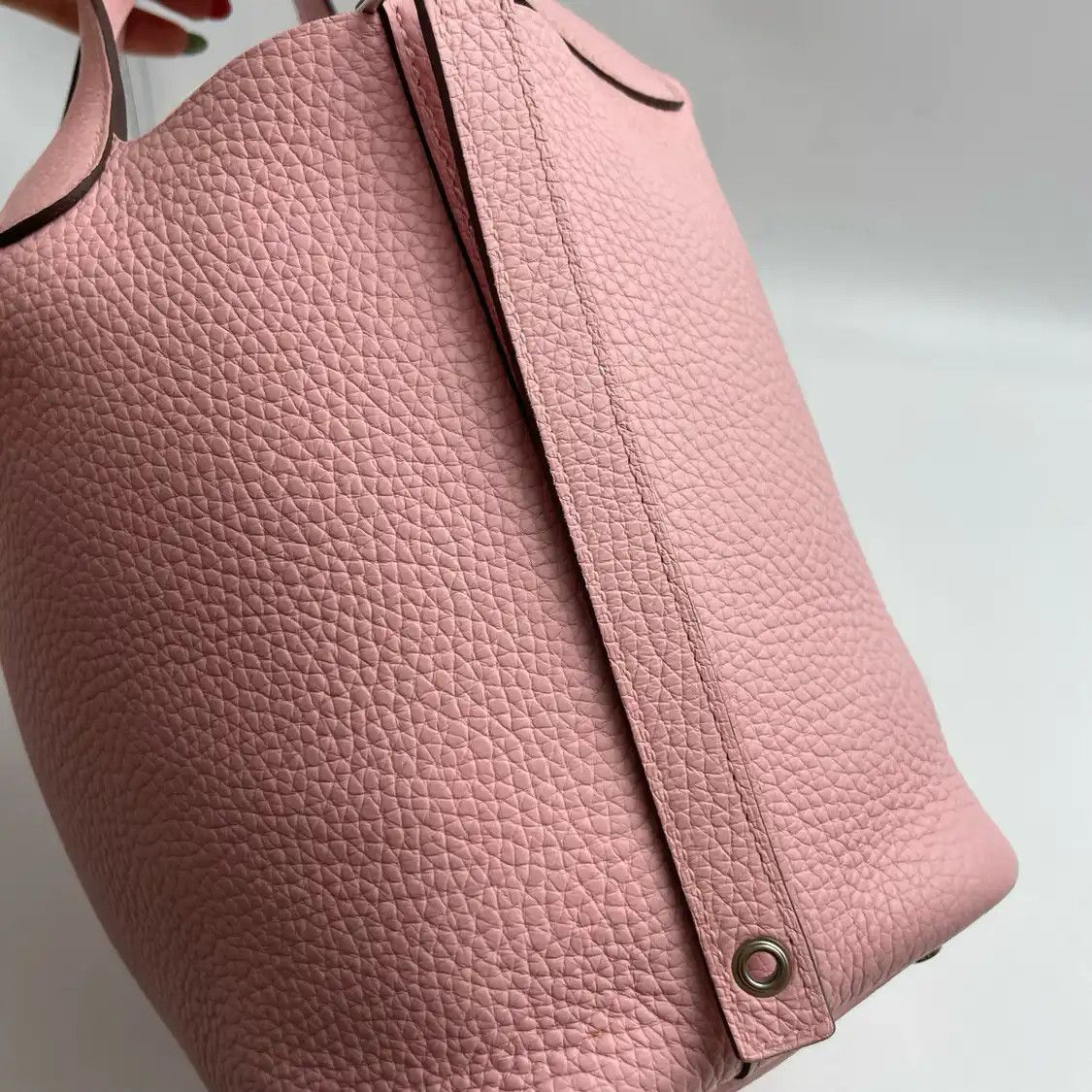 Hermes Hermes Picotin Lock 18 color-block Clemence cowhide leather picotin shoulder bag Size ONE SIZE - 6 Thumbnail