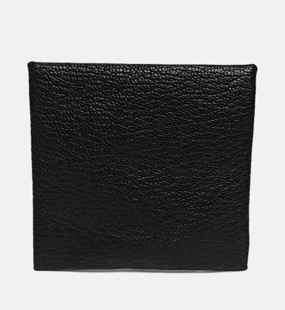 Hermes Hermes Bastia black Chèvre Mysore goatskin coin purse silver hardware D Size ONE SIZE - 5 Thumbnail