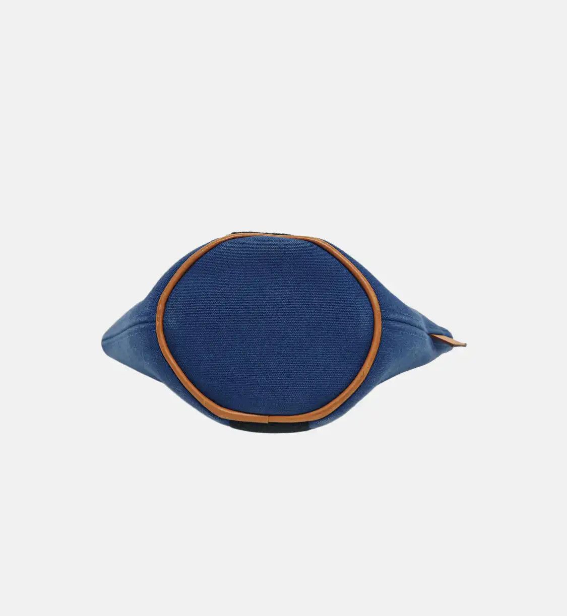 Hermes Hermes Saxo mini Bleu Saphir canvas clutch silver hardware Size ONE SIZE - 6 Thumbnail