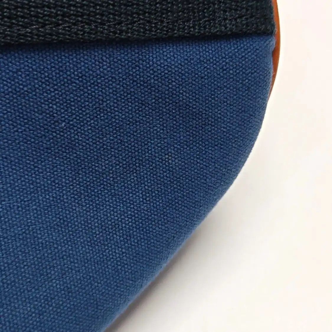 Hermes Hermes Saxo mini Bleu Saphir canvas clutch silver hardware Size ONE SIZE - 8 Thumbnail
