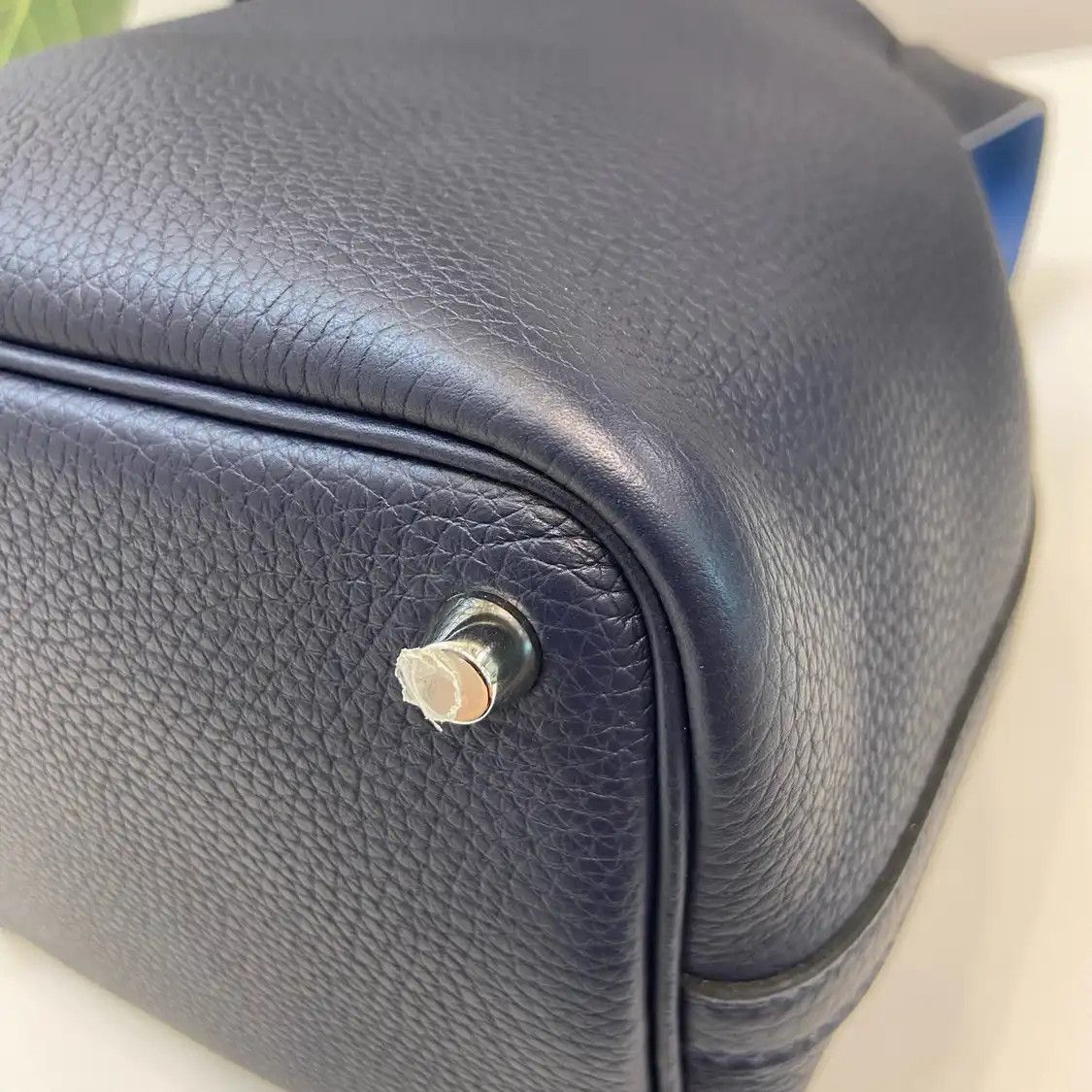 Hermes Hermes Picotin Lock 18 Prussian Blue Clemence cowhide leather picotin handbag go Size ONE SIZE - 8 Thumbnail