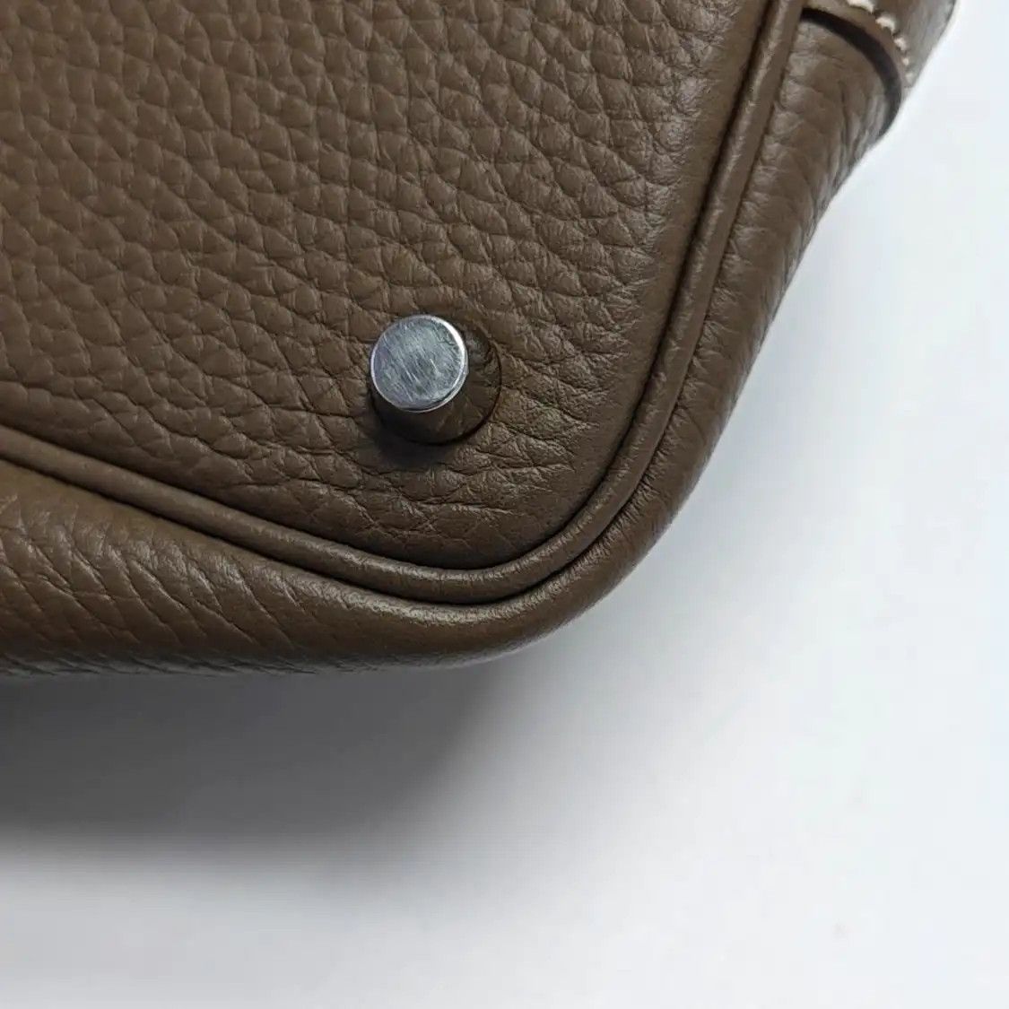 Hermes Hermes Picotin Lock 18 Etoupe Clemence cowhide leather picotin handbag silver ha Size ONE SIZE - 9 Thumbnail