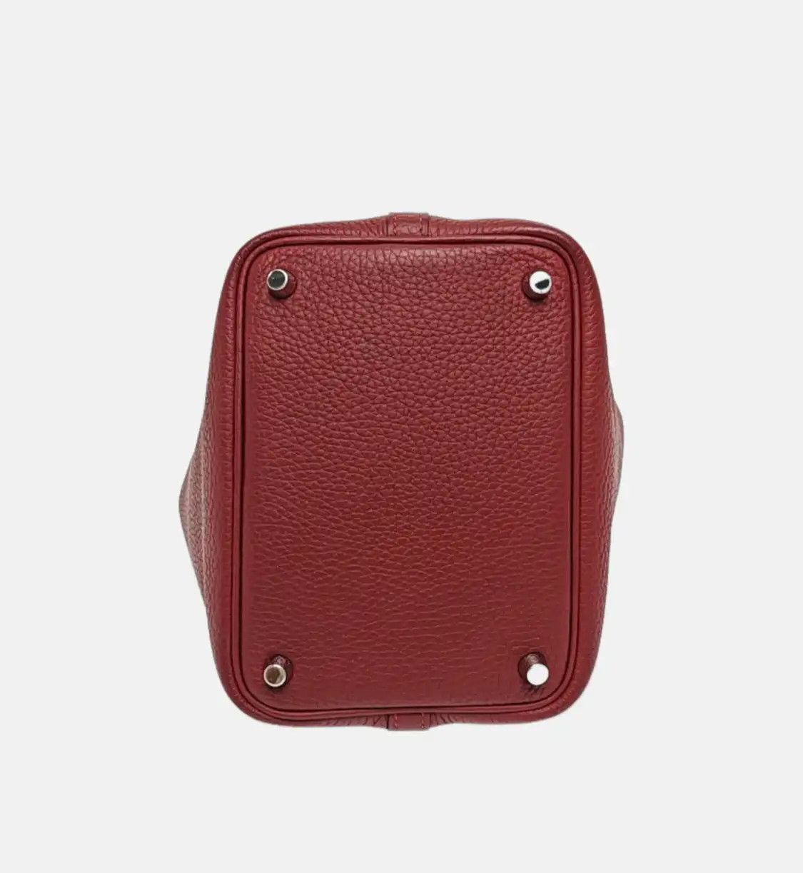 Hermes Hermes Picotin Lock 18 Rouge Casaque Clemence cowhide leather picotin handbag si Size ONE SIZE - 6 Thumbnail