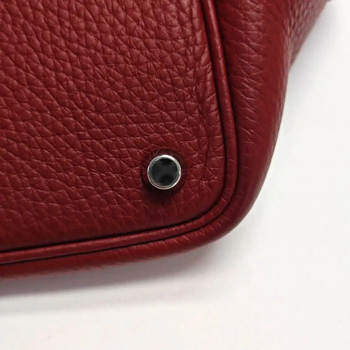 Hermes Hermes Picotin Lock 18 Rouge Casaque Clemence cowhide leather picotin handbag si Size ONE SIZE - 8 Thumbnail