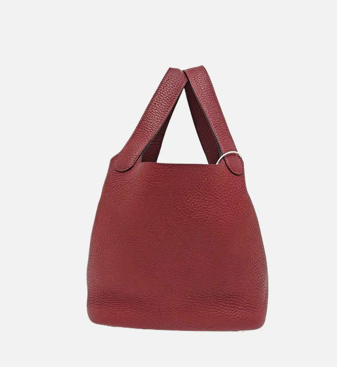 Hermes Hermes Picotin Lock 18 Rouge Casaque Clemence cowhide leather picotin handbag si Size ONE SIZE - 3 Thumbnail