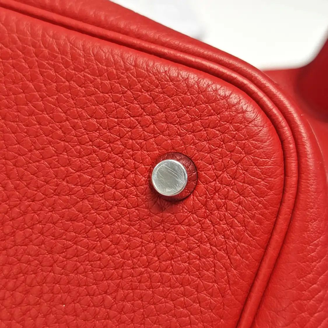 Hermes Hermes Picotin Lock 22 Rouge Casaque Clemence cowhide leather picotin handbag si Size ONE SIZE - 11 Thumbnail