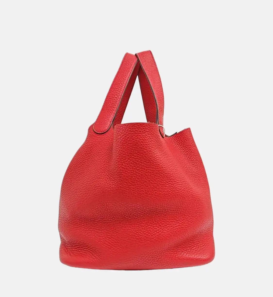 Hermes Hermes Picotin Lock 22 Rouge Casaque Clemence cowhide leather picotin handbag si Size ONE SIZE - 3 Thumbnail