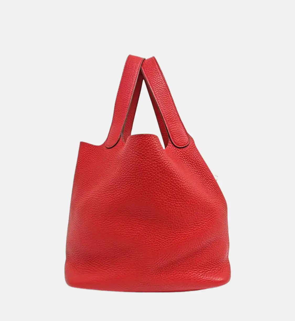 Hermes Hermes Picotin Lock 22 Rouge Casaque Clemence cowhide leather picotin handbag si Size ONE SIZE - 4 Thumbnail
