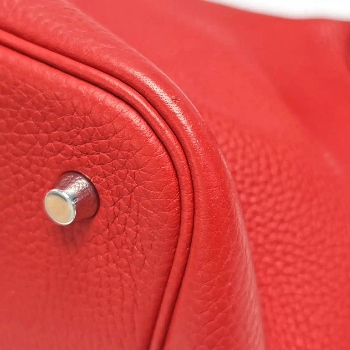Hermes Hermes Picotin Lock 22 Rouge Casaque Clemence cowhide leather picotin handbag si Size ONE SIZE - 10 Thumbnail