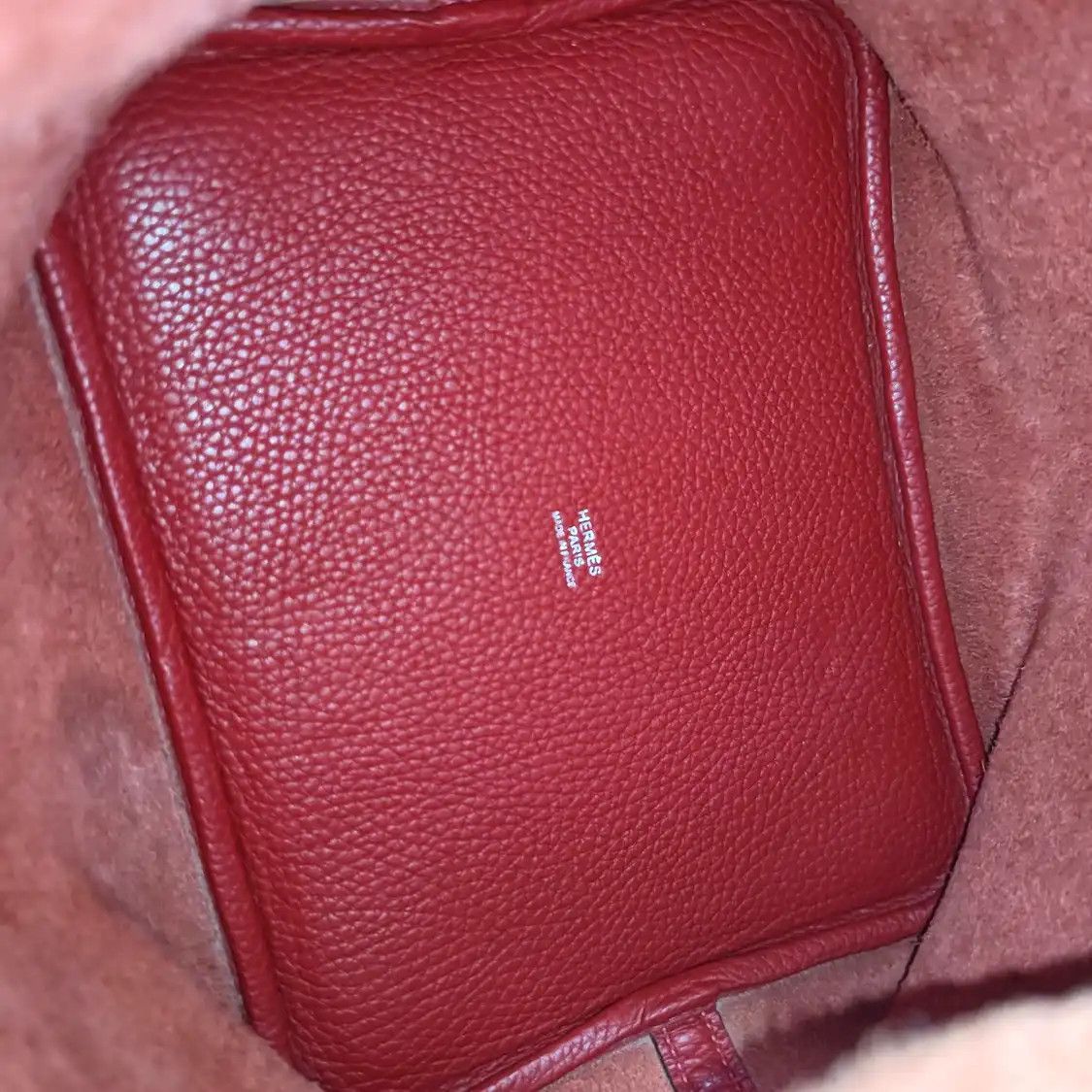 Hermes Hermes Picotin Lock 22 Rouge Casaque Clemence cowhide leather picotin handbag si Size ONE SIZE - 7 Thumbnail