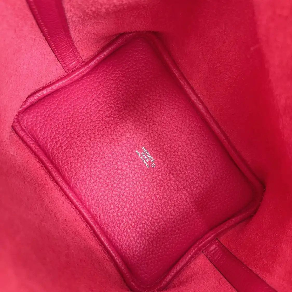 Hermes Hermes Picotin Lock 18 raspberryred Clemence cowhide leather picotin handbag sil Size ONE SIZE - 8 Thumbnail