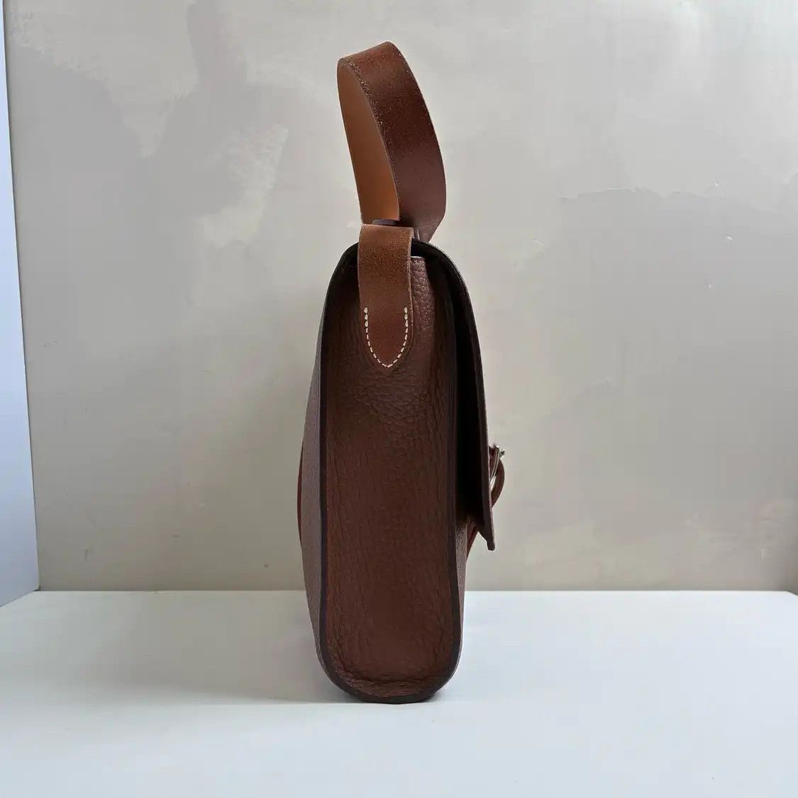 Hermes Hermes Etriviere Meeting brown cowhide leather crossbody bag silver hardware Size ONE SIZE - 3 Thumbnail