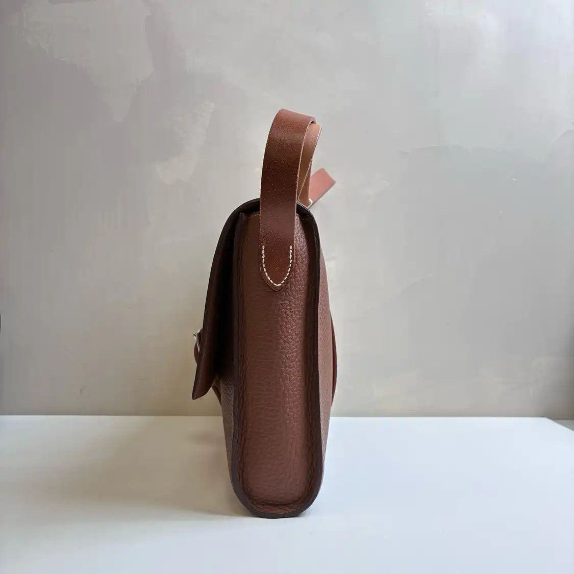 Hermes Hermes Etriviere Meeting brown cowhide leather crossbody bag silver hardware Size ONE SIZE - 2 Thumbnail