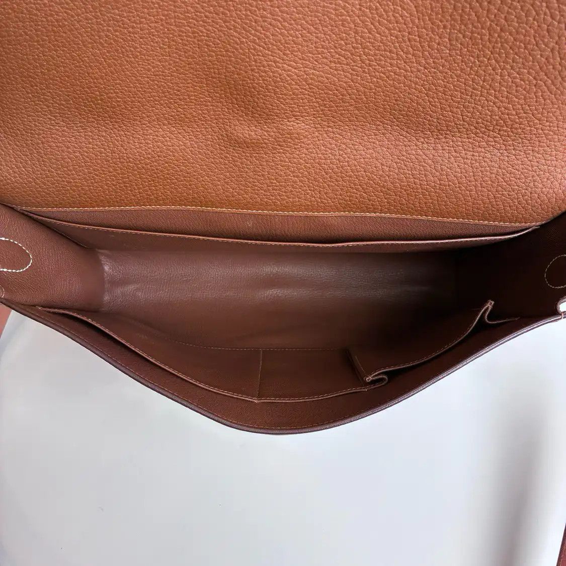 Hermes Hermes Etriviere Meeting brown cowhide leather crossbody bag silver hardware Size ONE SIZE - 6 Thumbnail