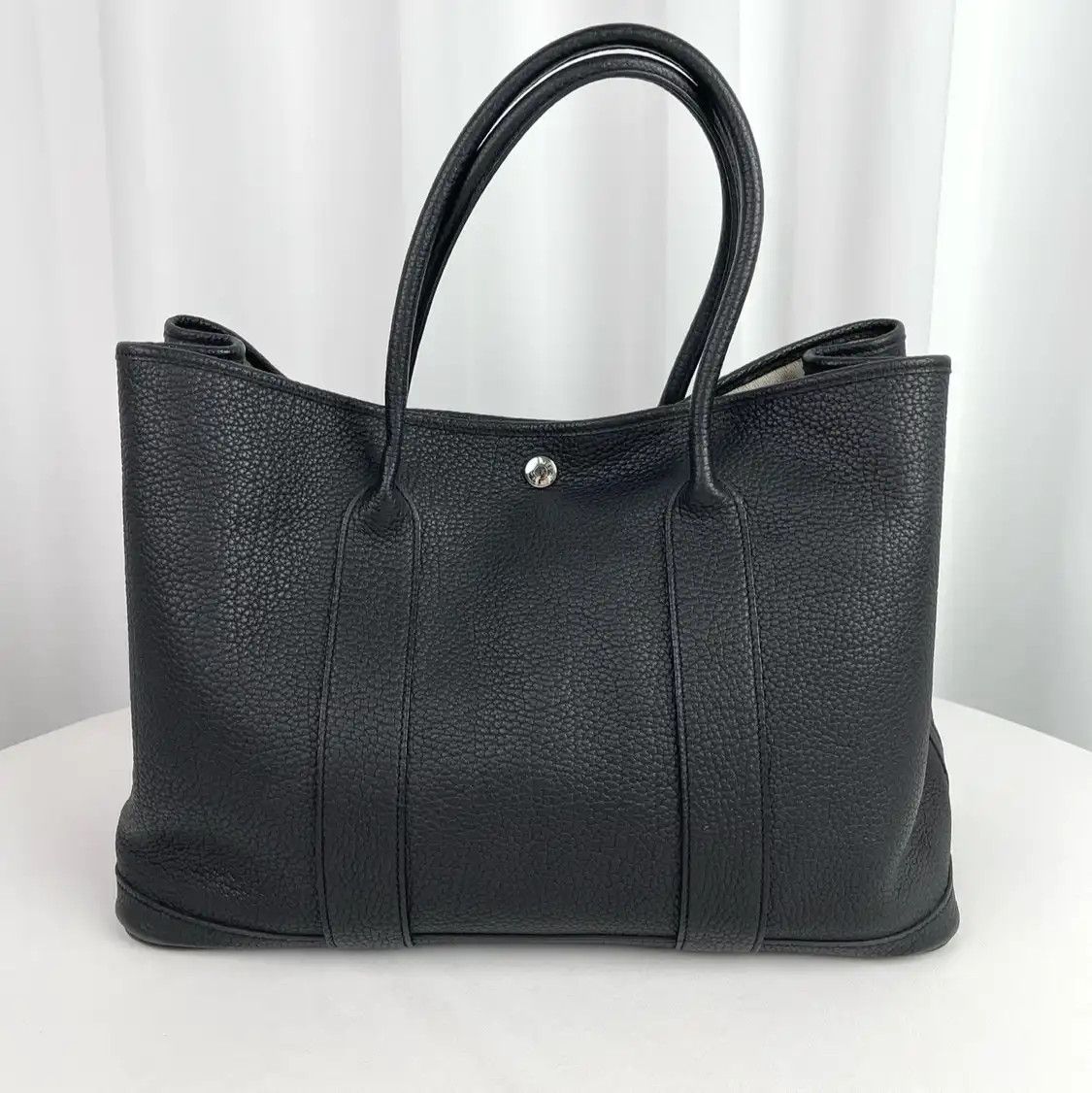 Hermes Hermes Garden Party 36 black Negondacowhide leather Garden Party handbag silver Size ONE SIZE - 2 Thumbnail