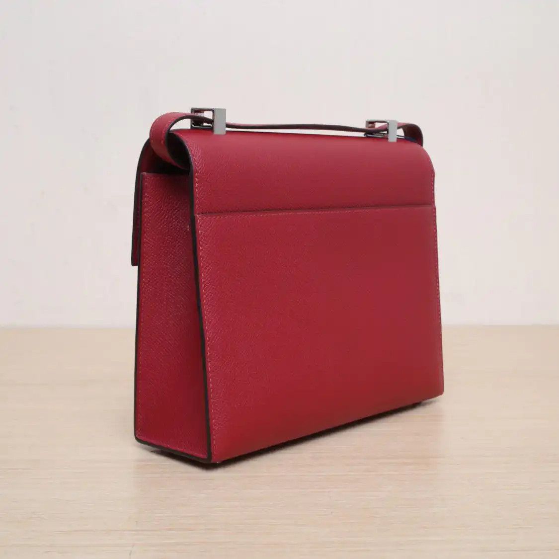 Hermes Hermes Verrou 23 authentic red Epsom cowhide leather crossbody bag silver hardwa Size ONE SIZE - 3 Thumbnail