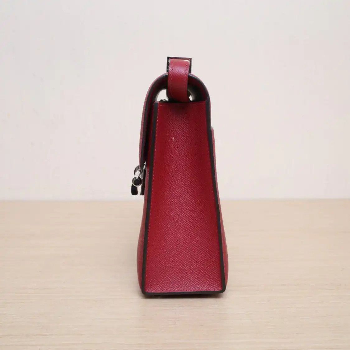 Hermes Hermes Verrou 23 authentic red Epsom cowhide leather crossbody bag silver hardwa Size ONE SIZE - 2 Thumbnail