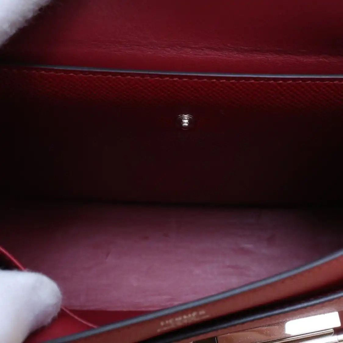 Hermes Hermes Verrou 23 authentic red Epsom cowhide leather crossbody bag silver hardwa Size ONE SIZE - 10 Thumbnail