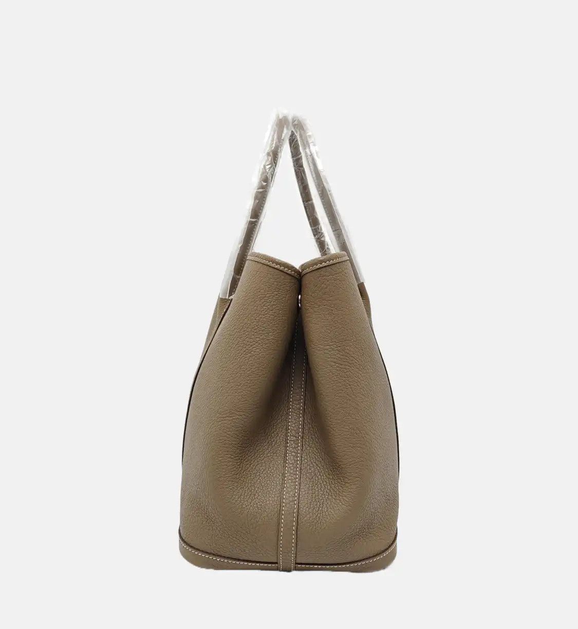 Hermes Hermes Garden Party 36 Etoupe Negondacowhide leather Garden Party handbag silver Size ONE SIZE - 3 Thumbnail