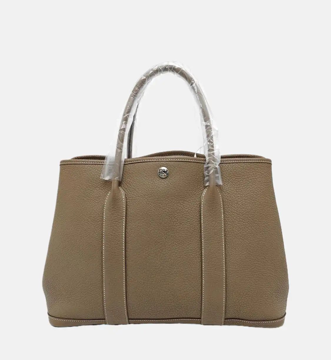 Hermes Hermes Garden Party 36 Etoupe Negondacowhide leather Garden Party handbag silver Size ONE SIZE - 5 Thumbnail