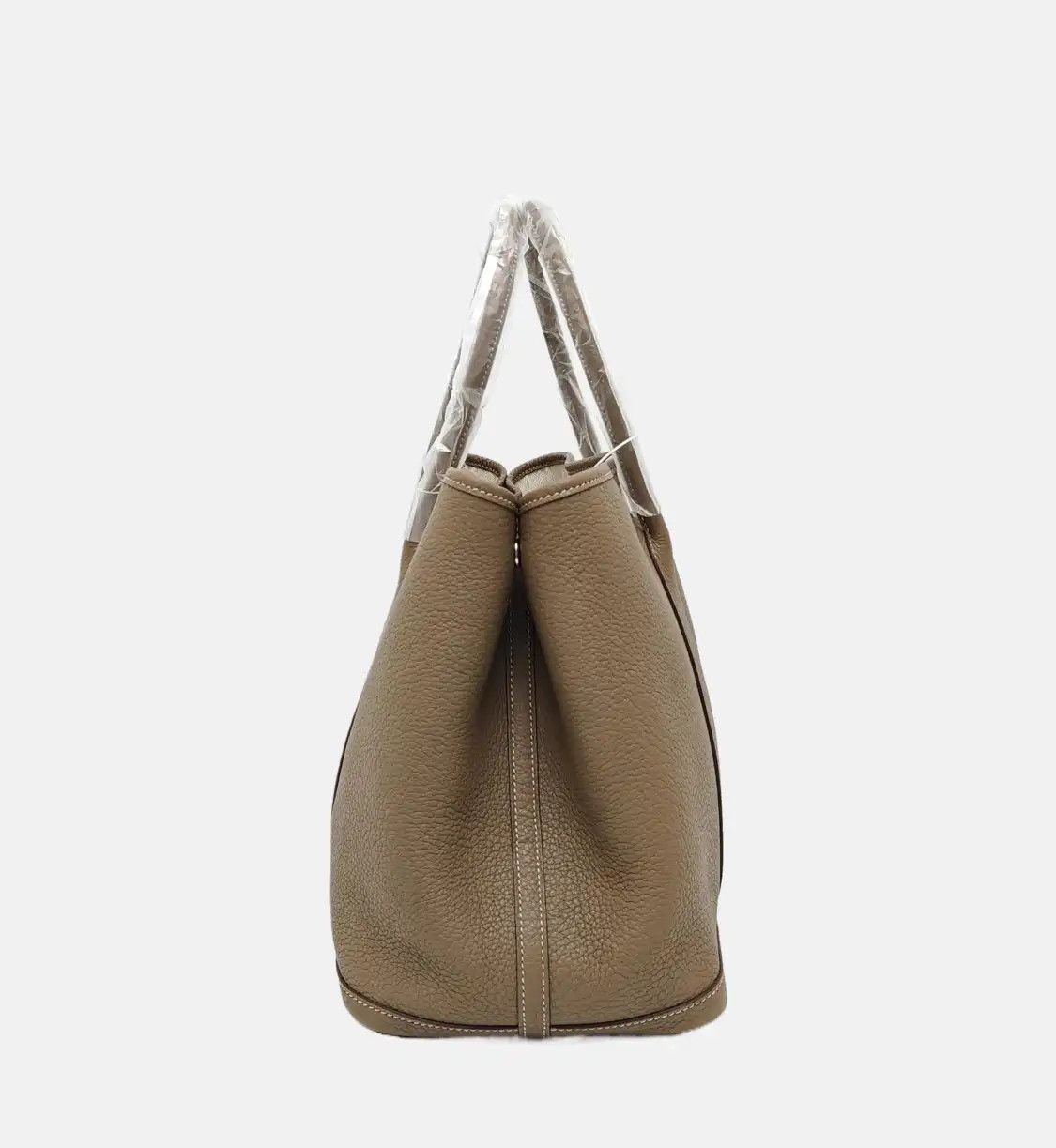 Hermes Hermes Garden Party 36 Etoupe Negondacowhide leather Garden Party handbag silver Size ONE SIZE - 4 Thumbnail
