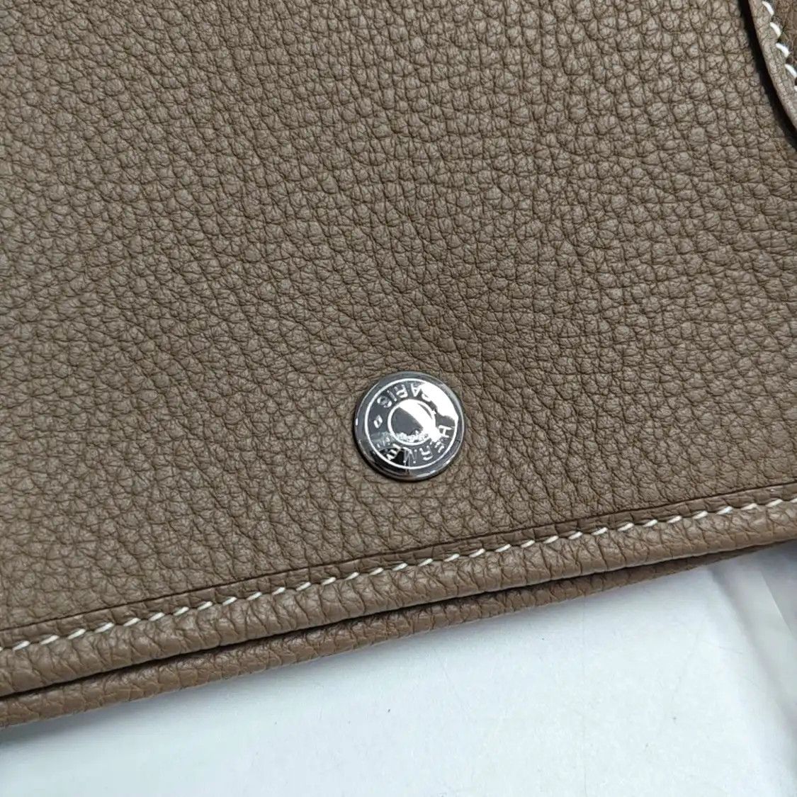 Hermes Hermes Garden Party 36 Etoupe Negondacowhide leather Garden Party handbag silver Size ONE SIZE - 8 Thumbnail