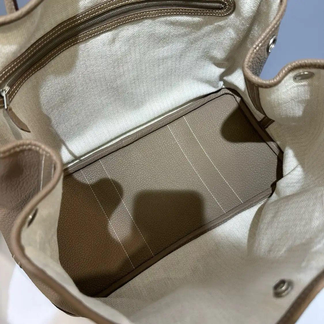 Hermes Hermes Garden Party 36 Etoupe Negondacowhide leather Garden Party handbag silver Size ONE SIZE - 6 Thumbnail
