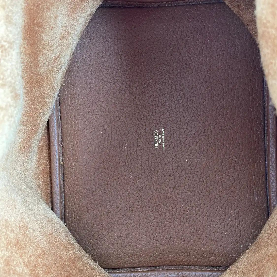 Hermes Hermes Picotin Lock 22 Gold Brown Clemence cowhide leather picotin handbag gold Size ONE SIZE - 9 Thumbnail