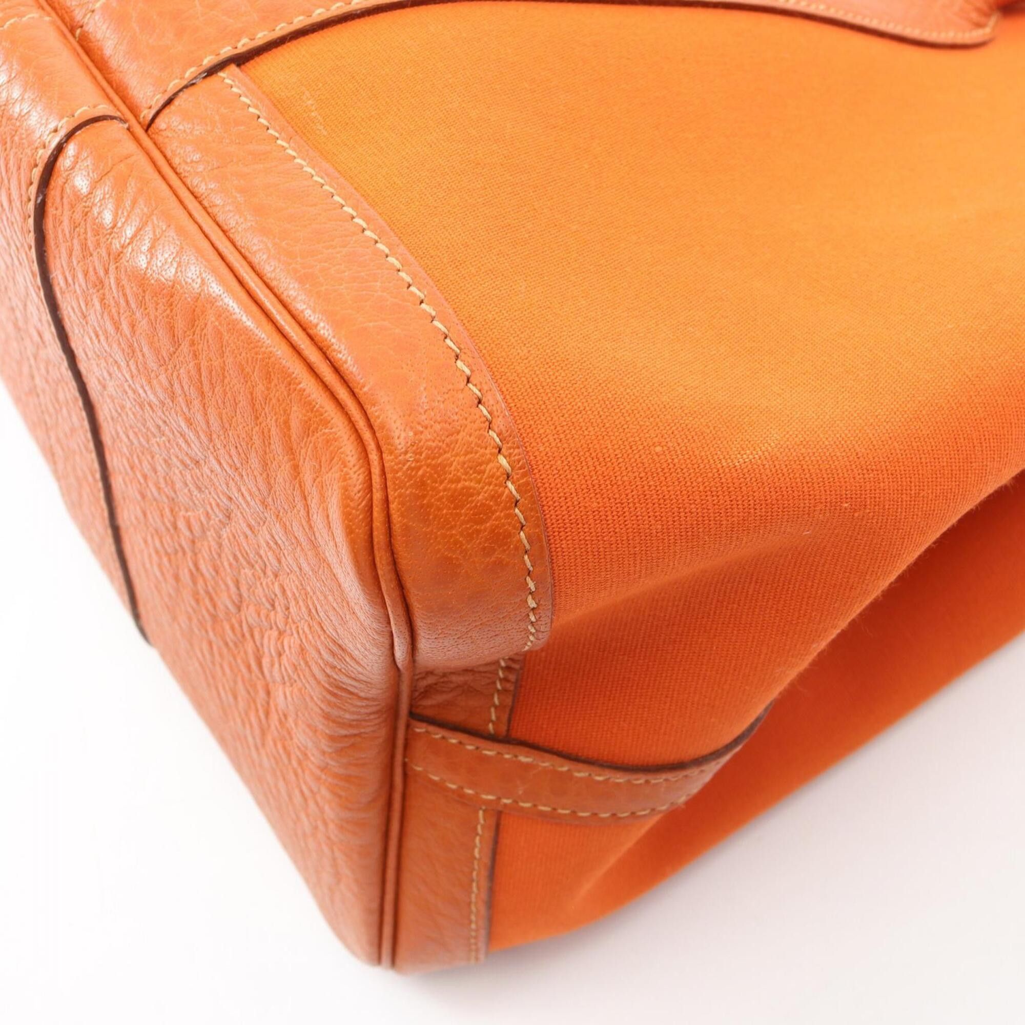 Hermes Hermes Garden Party PM Tote Bag Handbag Leather Canvas Toile Officier Buffle Women's Brown Size ONE SIZE - 6 Thumbnail