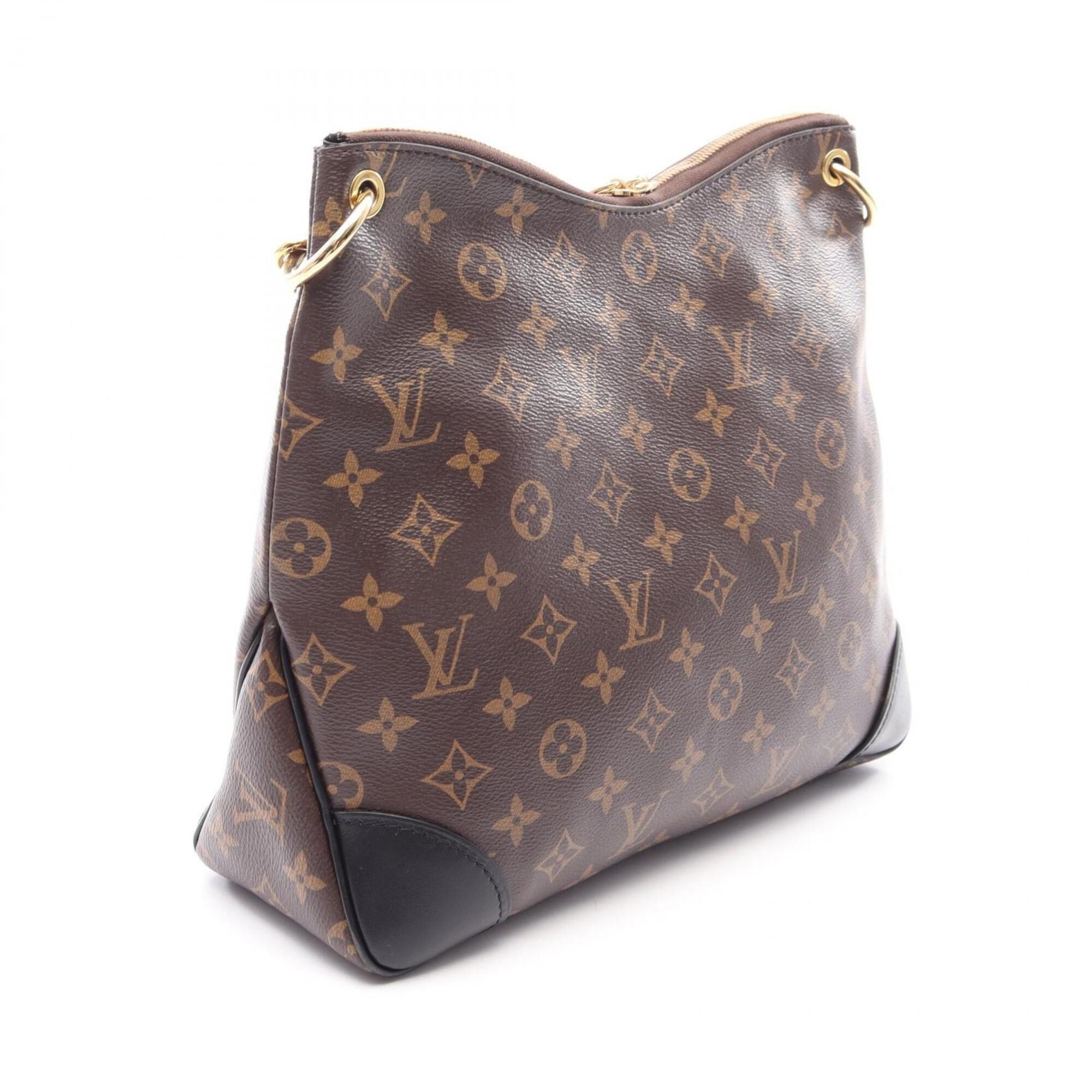 Louis Vuitton Louis Vuitton Odeon NM MM Shoulder Bag/Handbag, Coated Canvas and Leather, Monogram Pattern, Women's, Brown/Black, M45352 Size ONE SIZE - 2 Thumbnail