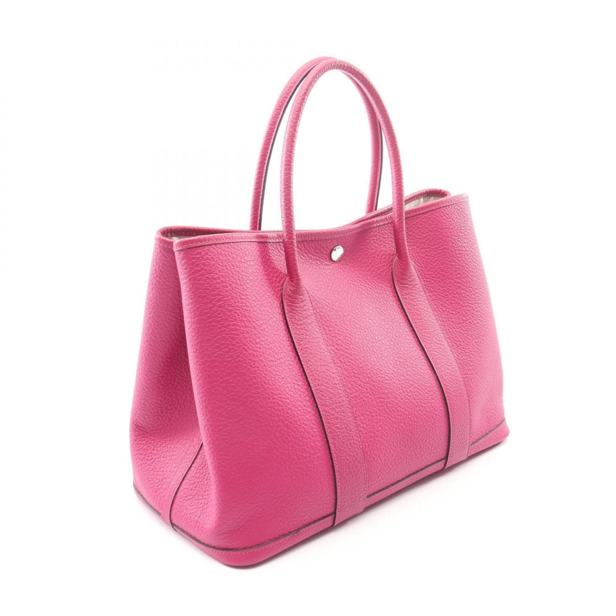 Hermes Hermes Garden Party PM Tote Bag Handbag Leather Vache Country Women's Pink Size ONE SIZE - 2 Thumbnail