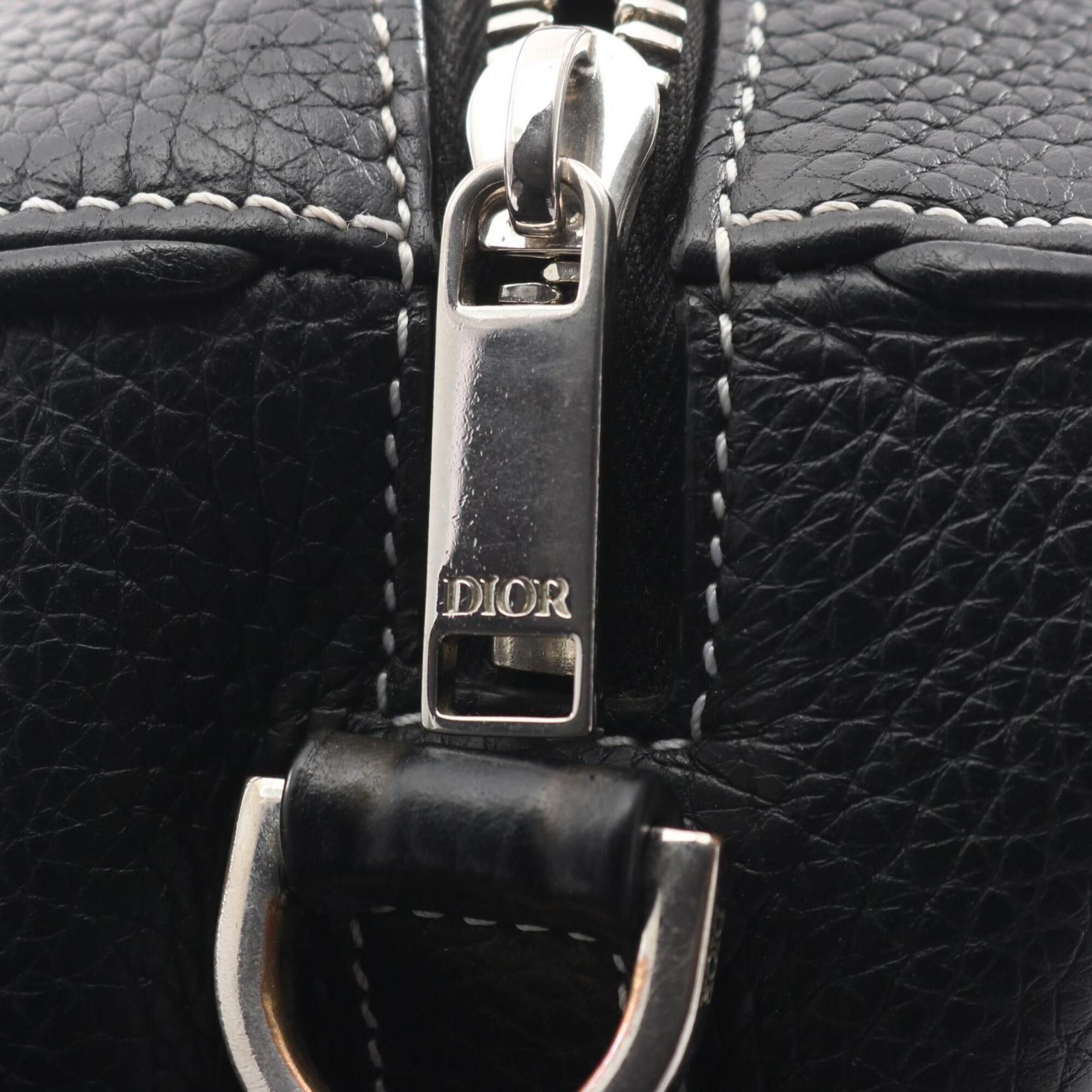 Dior Christian Dior Dior Lango 22 Shoulder Bag/Handbag, Leather, Men's/Women's, Black Size ONE SIZE - 8 Thumbnail