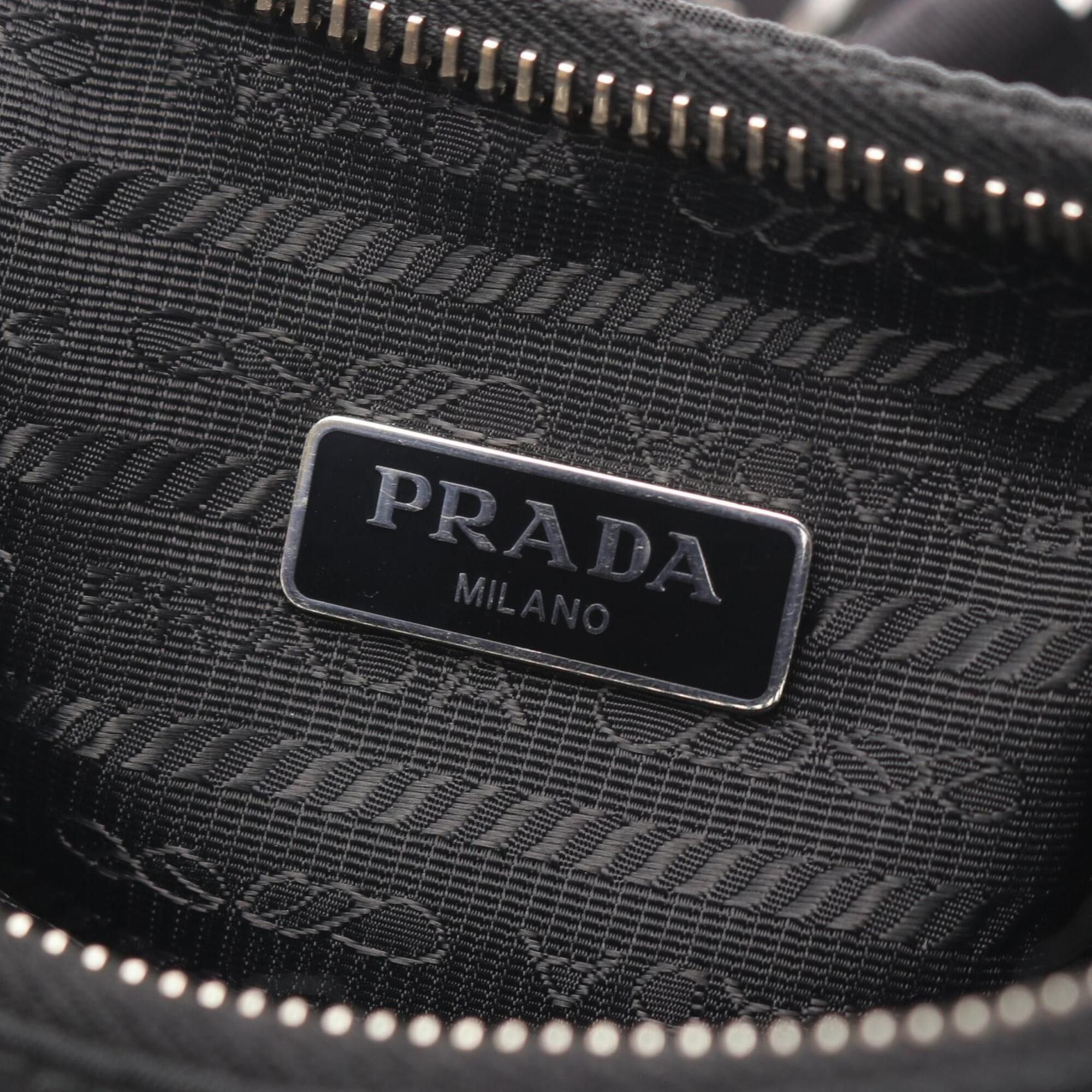 Prada Prada Re-Edition 2005 Shoulder Bag/Handbag, Nylon & Saffiano Leather, Women's, Black, 1BH204 Size ONE SIZE - 4 Thumbnail