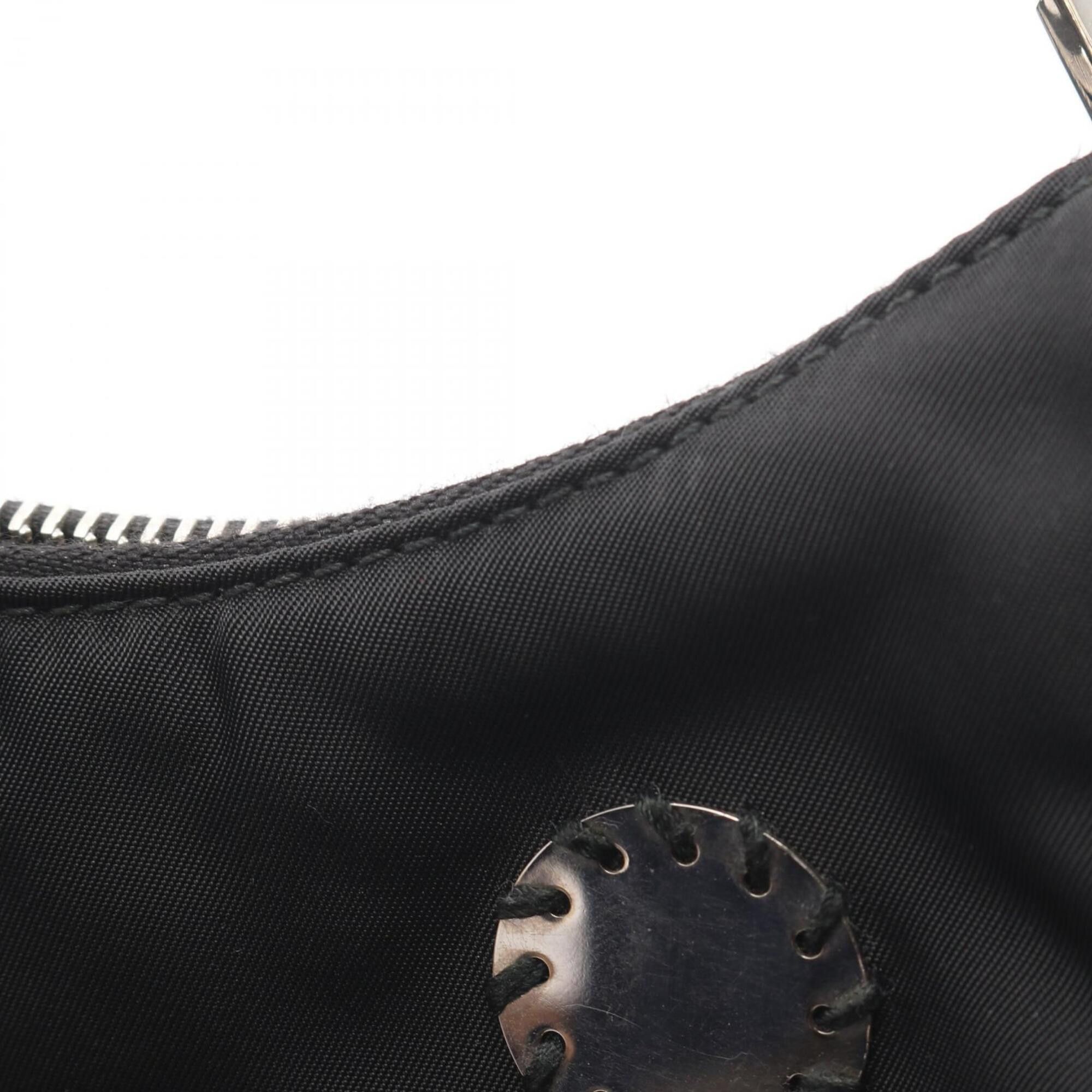 Prada Prada Re-Edition 2005 Shoulder Bag/Handbag, Nylon & Saffiano Leather, Women's, Black, 1BH204 Size ONE SIZE - 7 Thumbnail