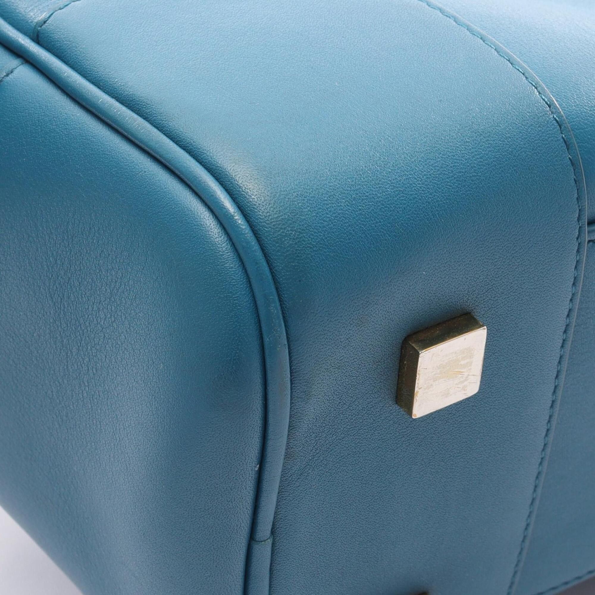 Loewe Loewe Amazona 19 Square 2-Way Handbag, Leather, Women's, Blue Size ONE SIZE - 7 Thumbnail