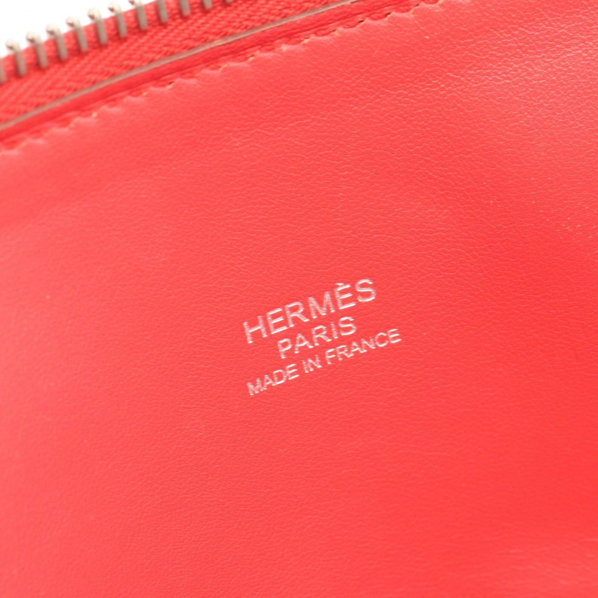 Hermes Hermes Bolide 31 Bougainvillea 2-way handbag, made of Taurillon Clemence leather, women's, red. Size ONE SIZE - 4 Thumbnail