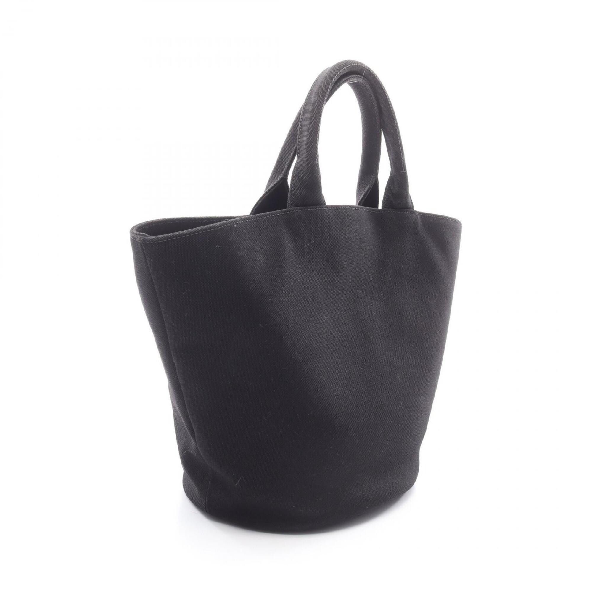 Prada Prada CANAPA 2-Way Tote Bag/Handbag, Canvas, Women's, Black, 1BG163 Size ONE SIZE - 2 Thumbnail