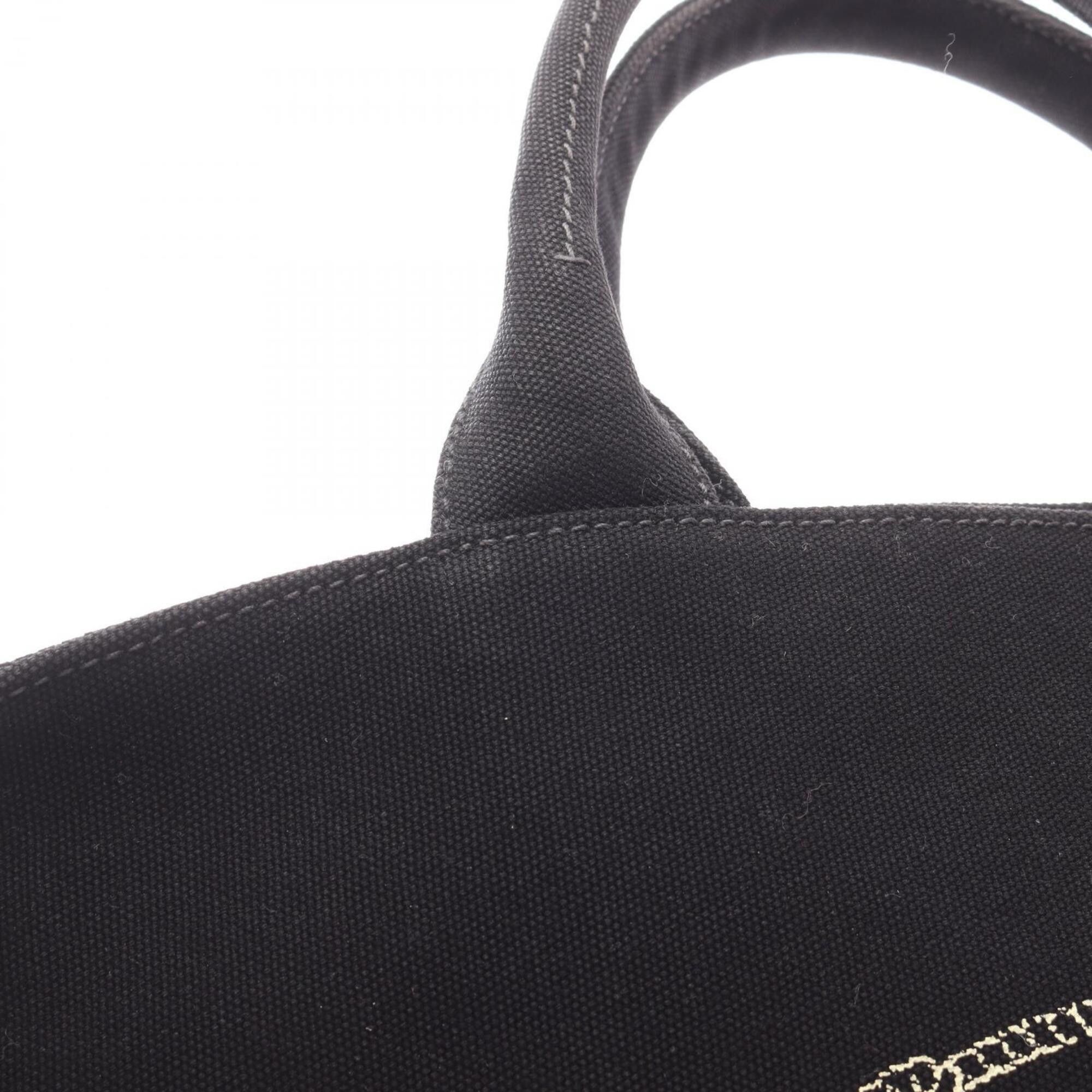 Prada Prada CANAPA 2-Way Tote Bag/Handbag, Canvas, Women's, Black, 1BG163 Size ONE SIZE - 13 Thumbnail