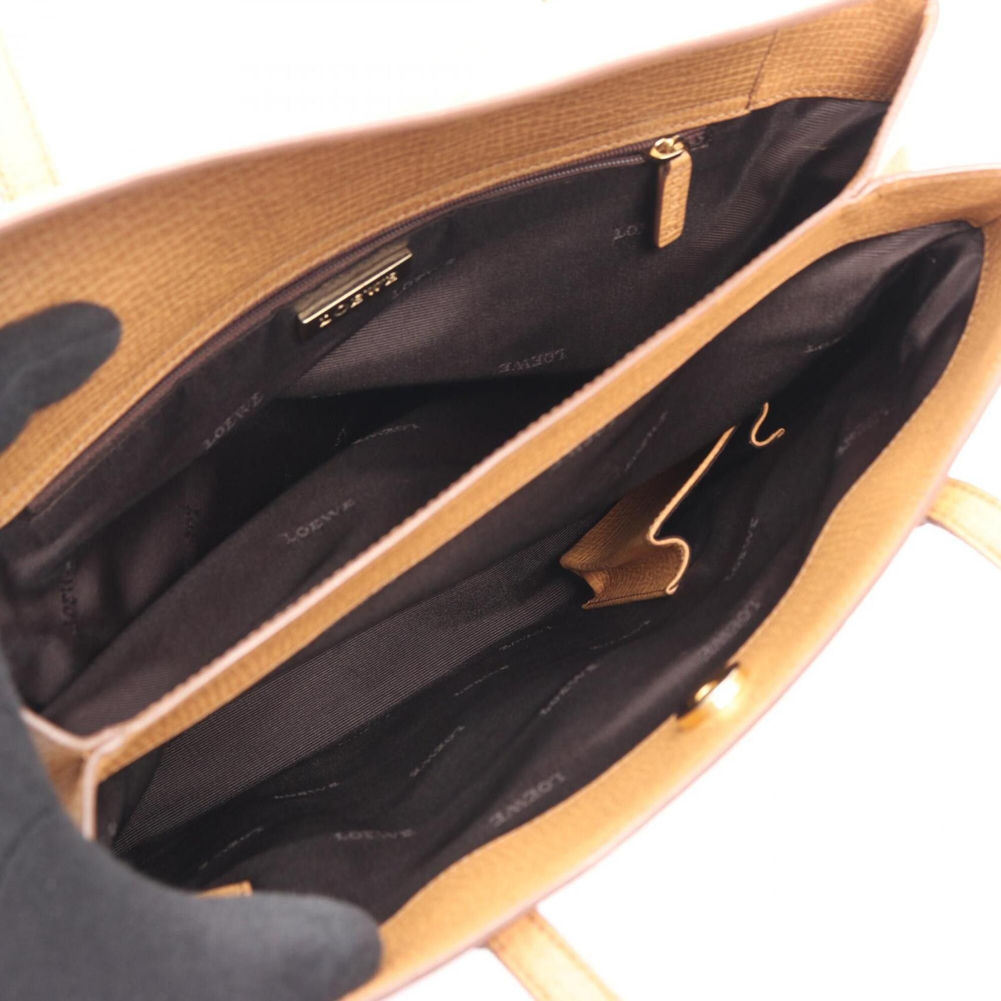 Loewe Loewe handbag, leather, women's, beige. Size ONE SIZE - 3 Thumbnail