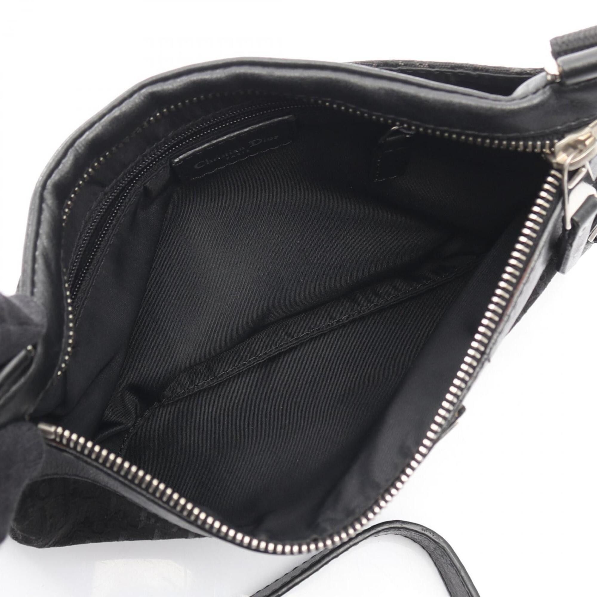 Dior Christian Dior Dior Street Chic Trotter Shoulder Bag Handbag Canvas Leather Women's Black Size ONE SIZE - 3 Thumbnail