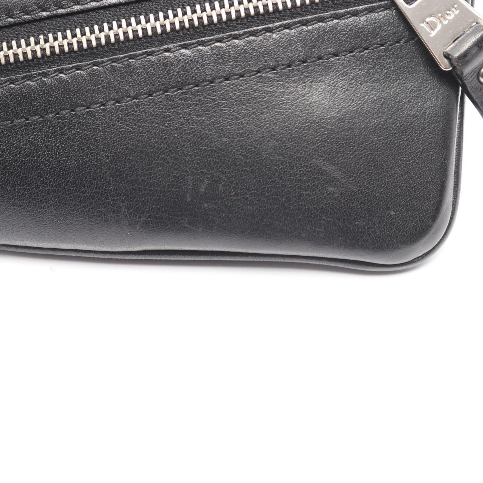 Dior Christian Dior Dior Street Chic Trotter Shoulder Bag Handbag Canvas Leather Women's Black Size ONE SIZE - 6 Thumbnail