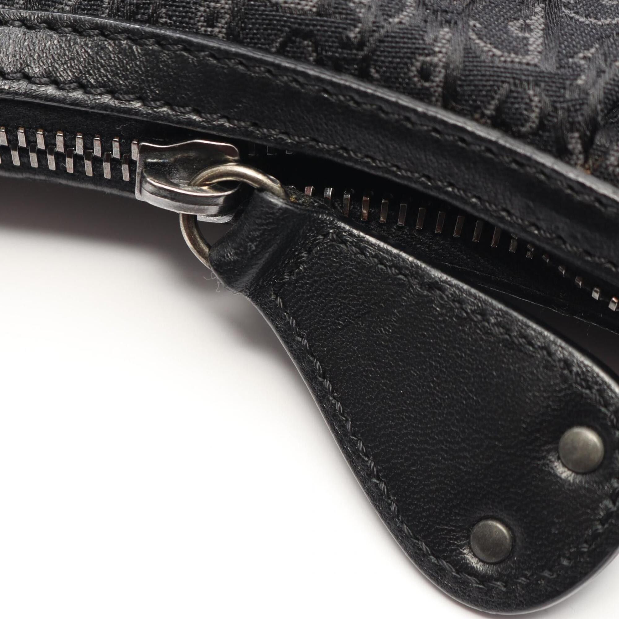 Dior Christian Dior Dior Oblique Shoulder Bag Handbag Canvas Leather Women's Black Size ONE SIZE - 8 Thumbnail