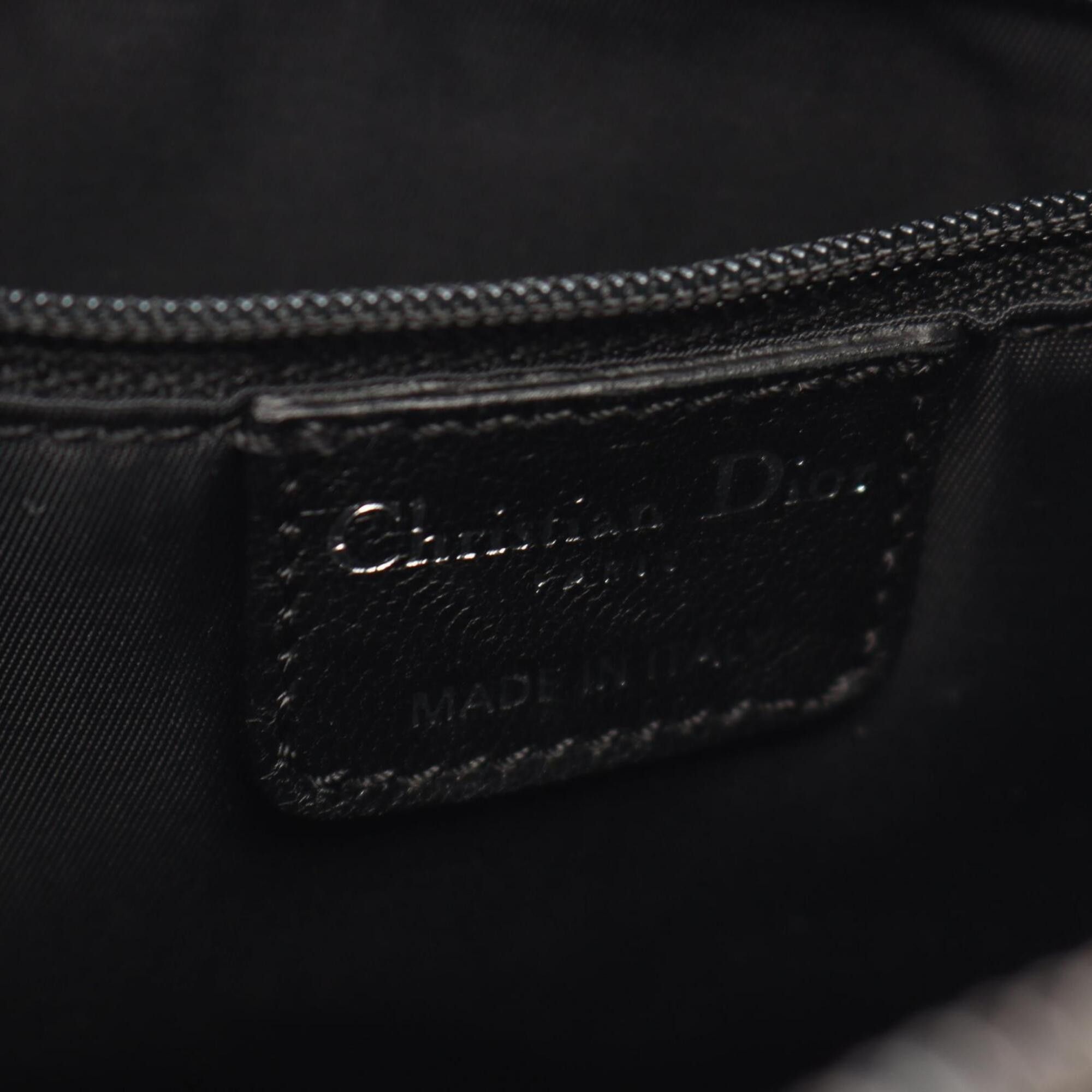 Dior Christian Dior Dior Oblique Shoulder Bag Handbag Canvas Leather Women's Black Size ONE SIZE - 4 Thumbnail